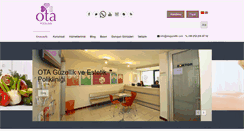 Desktop Screenshot of otaguzellik.com